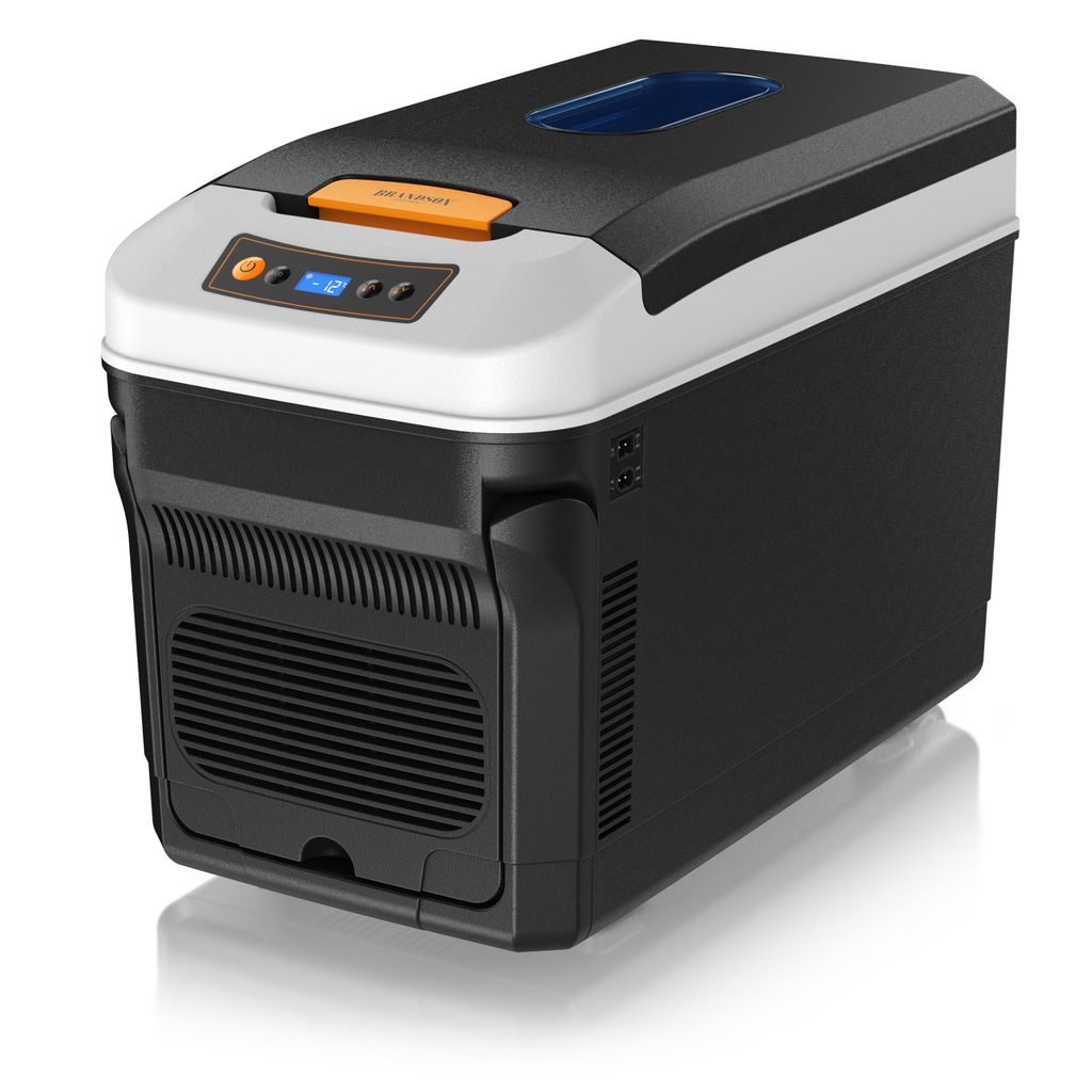 Brandson Elektrische Kühlbox, bis – 20°C, ECO Modus, für Auto & Haus, 32 l, Heizfunktion bis 65°C, 12–24 V Auto/ 230 V, LC-Display, Rollen