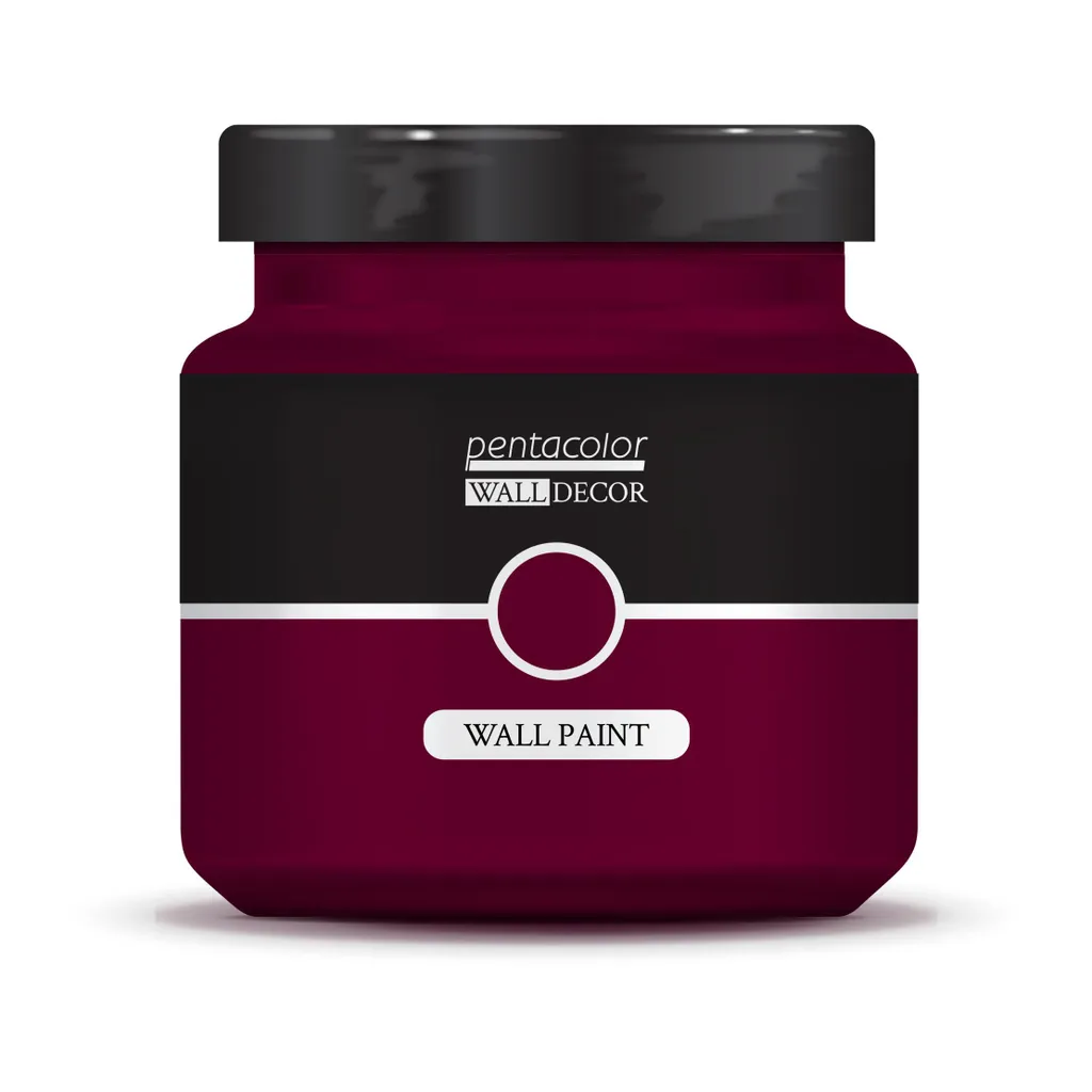 Peinture murale PENTART 1000 ml rouge vif pour décoration intérieure