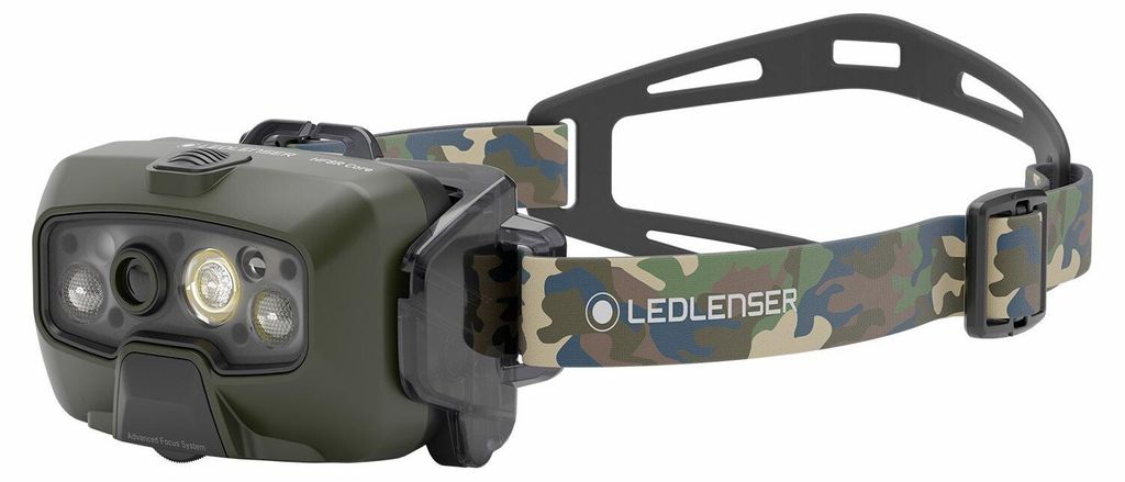 Ledlenser HF8R Core Stirnlampe camo, 1600 Lumen, 210 m Leuchtweite, 194g, 90 Std, IP68, mit Akku