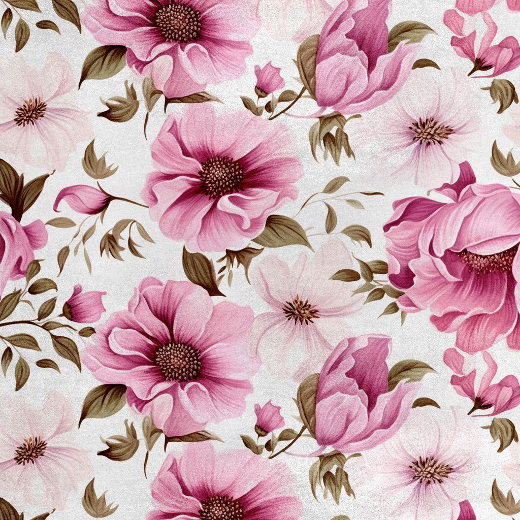 Royal Samt Stoff Polyester Zum Nähen - Motiv Blumen - RDX2170