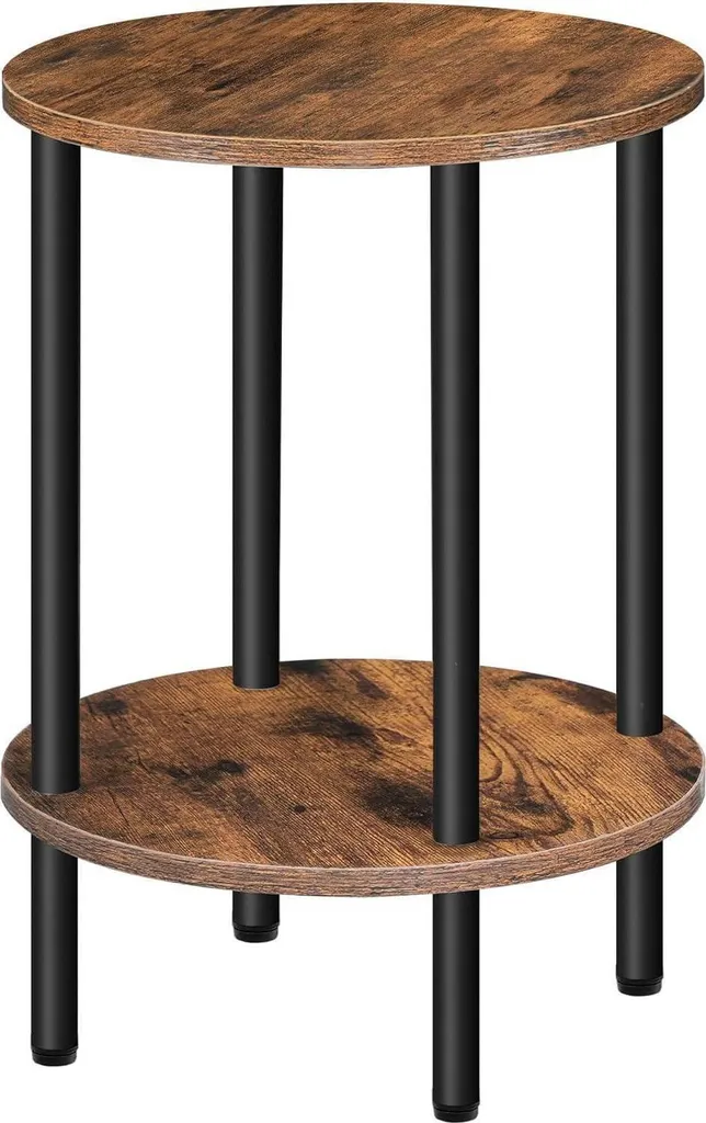 Table d'appoint ronde compacte idéale pour les petits espaces de vie