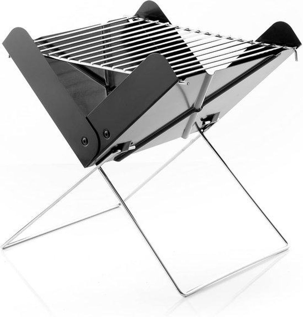 Elektrische Houtskoolbarbecue - Compacte Tafelgrill für Innen und Außen