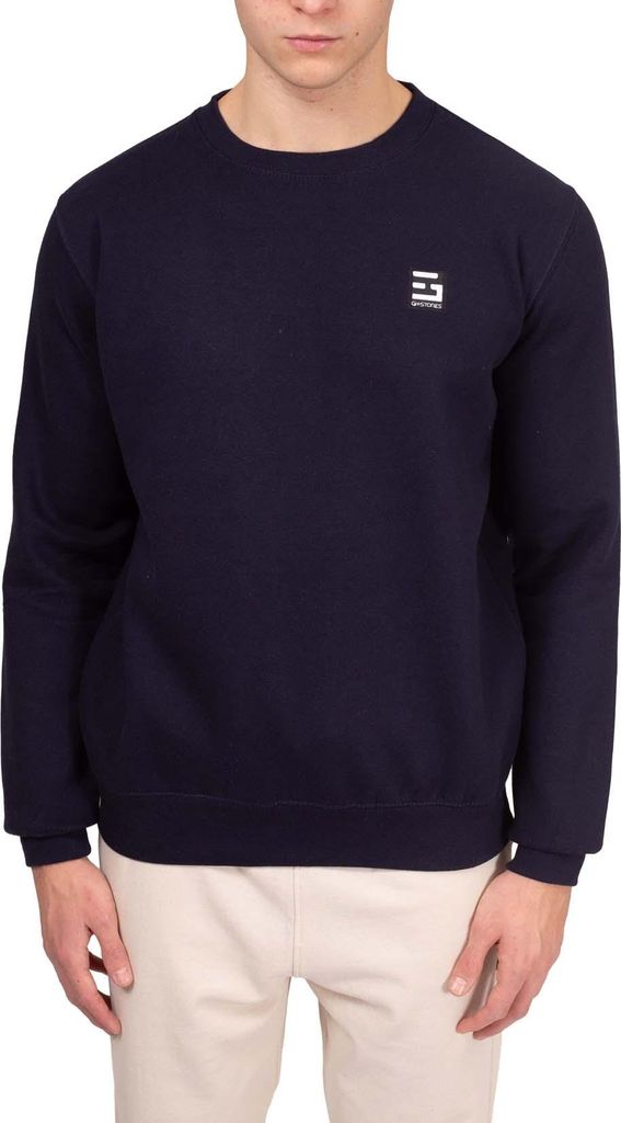 GH by GH Stores - Uni Sweatshirt mit Rundhalsausschnitt und Logo - Größe S