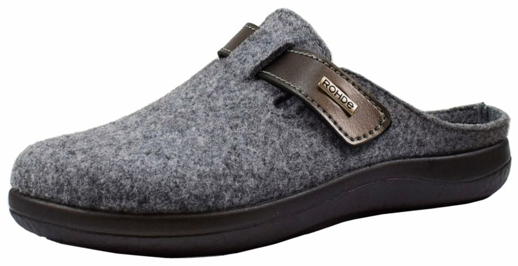 Rohde Damen Pantoffel Hausschuh Klettverschluss Softfilz Produktbild 