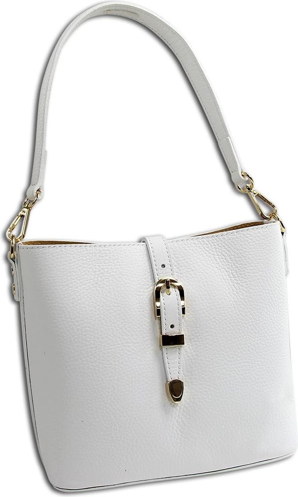 Toscanto Leder Tasche Damen Umhängetasche weiß OTTM812UW