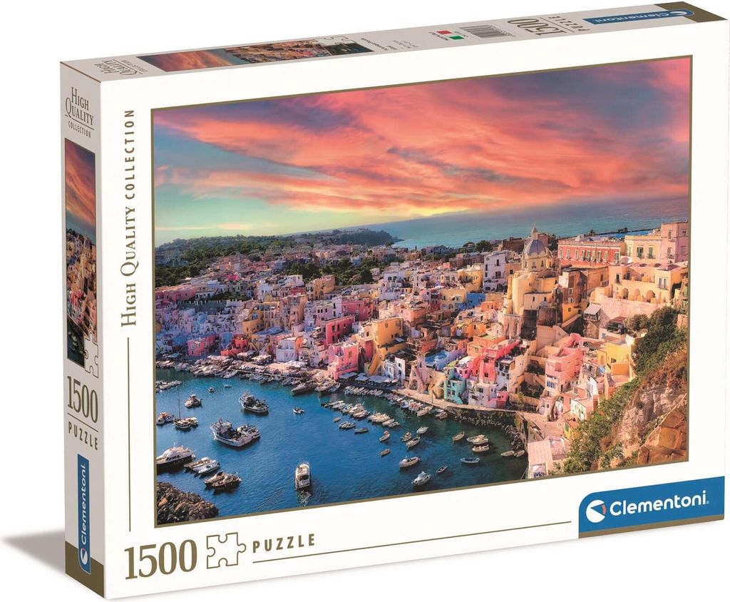 Puzzle CLE 1500 HQ Pittoresca Isola di Procida 31723 Immagine del prodotto 