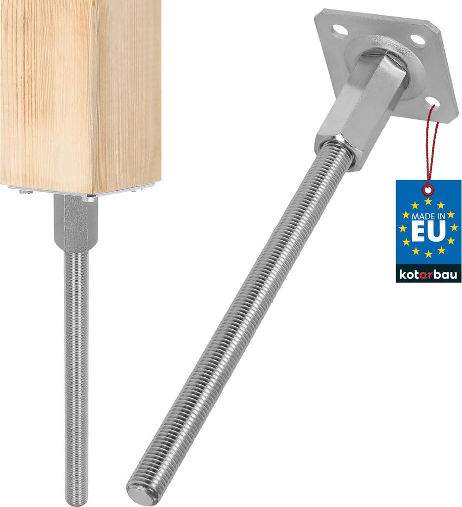 KOTARBAU® Supporto per pali Ancoraggio a terra regolabile Immagine del prodotto 