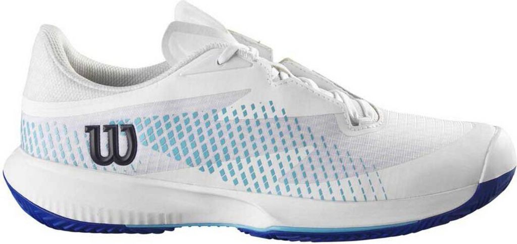 Wilson Kaos Swift 1.5 Clay Mens Tennis Shoe White/Blue Atoll/Lapis Blue 43 1/3 Herren Tennisschuhe
