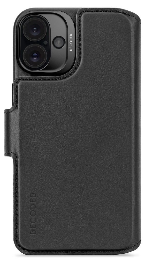 Decoded Leather Detachable Wallet iPhone 16 Plus Black