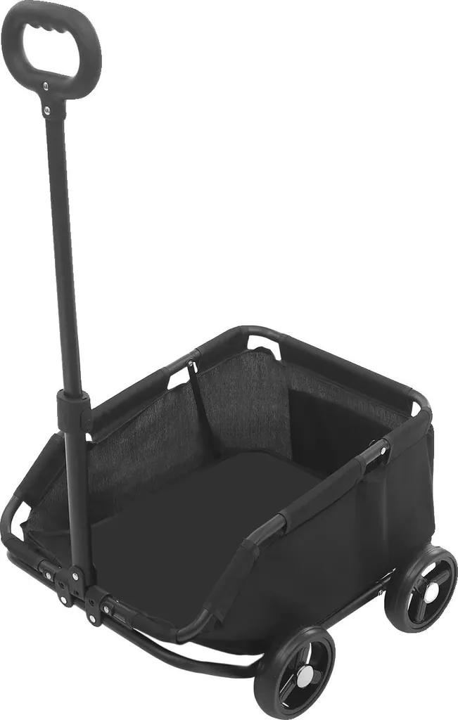 Poussette Chien et Chat à 4 Roues Noir - Poussette Pliable pour Animaux
