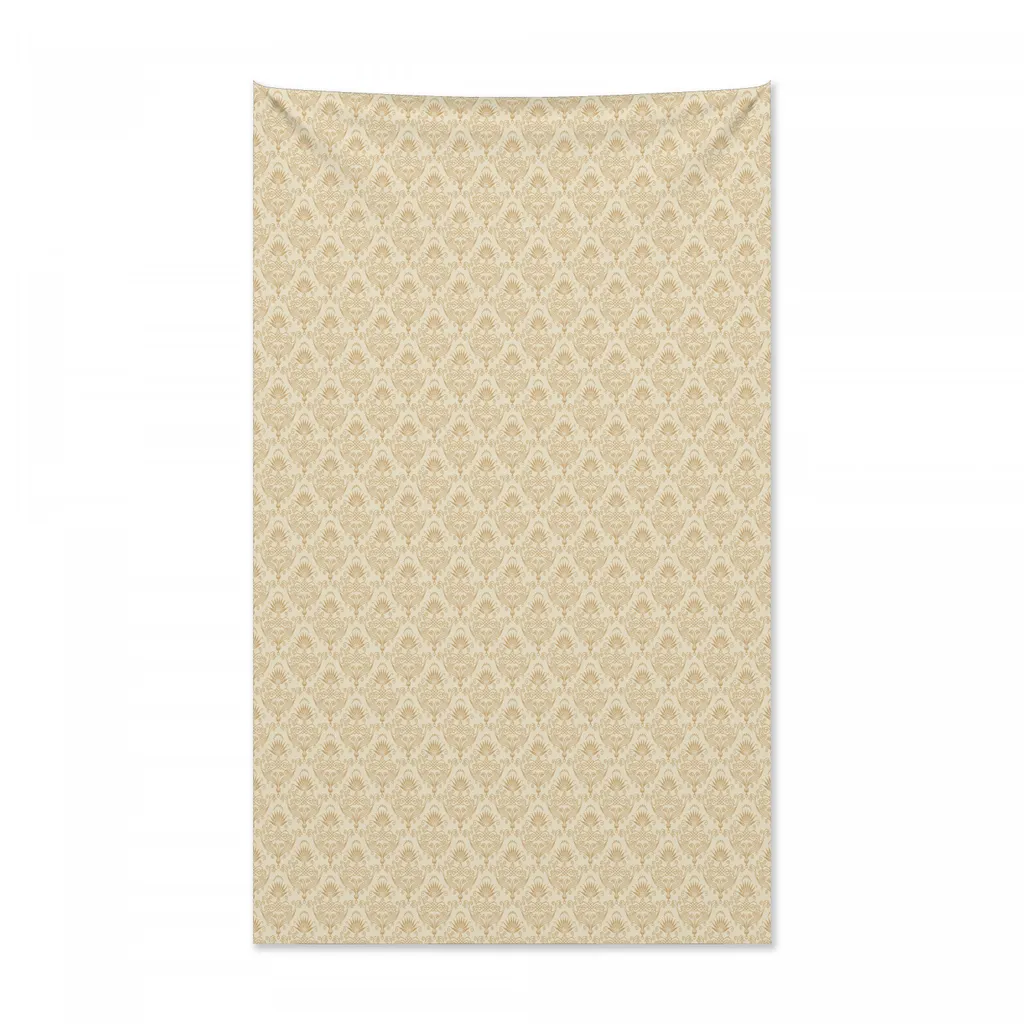 Abakuhaus Arazzo e copriletto beige, composizione decorata in stile retrò in morbido tessuto microfibra Colori chiari che non sbiadiscono Lavabile, 140 x 230 cm, beige seppia