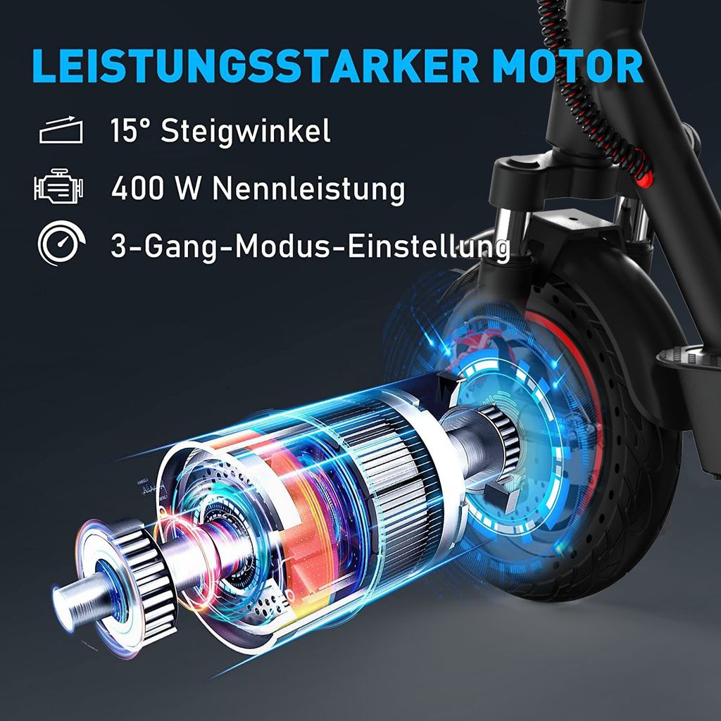 Evercross E Scooter mit Straßenzulassung Faltbarer 400W Produktbild 6