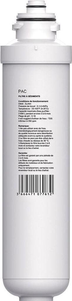 PAC-Filter für WATERIA-Wasserspender