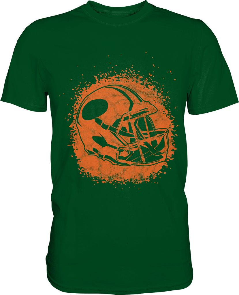 American Football Helm T-Shirt – Bottle Green / XL Produktbild 