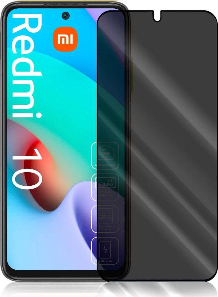A privacy screen protector is shown on a smartphone.