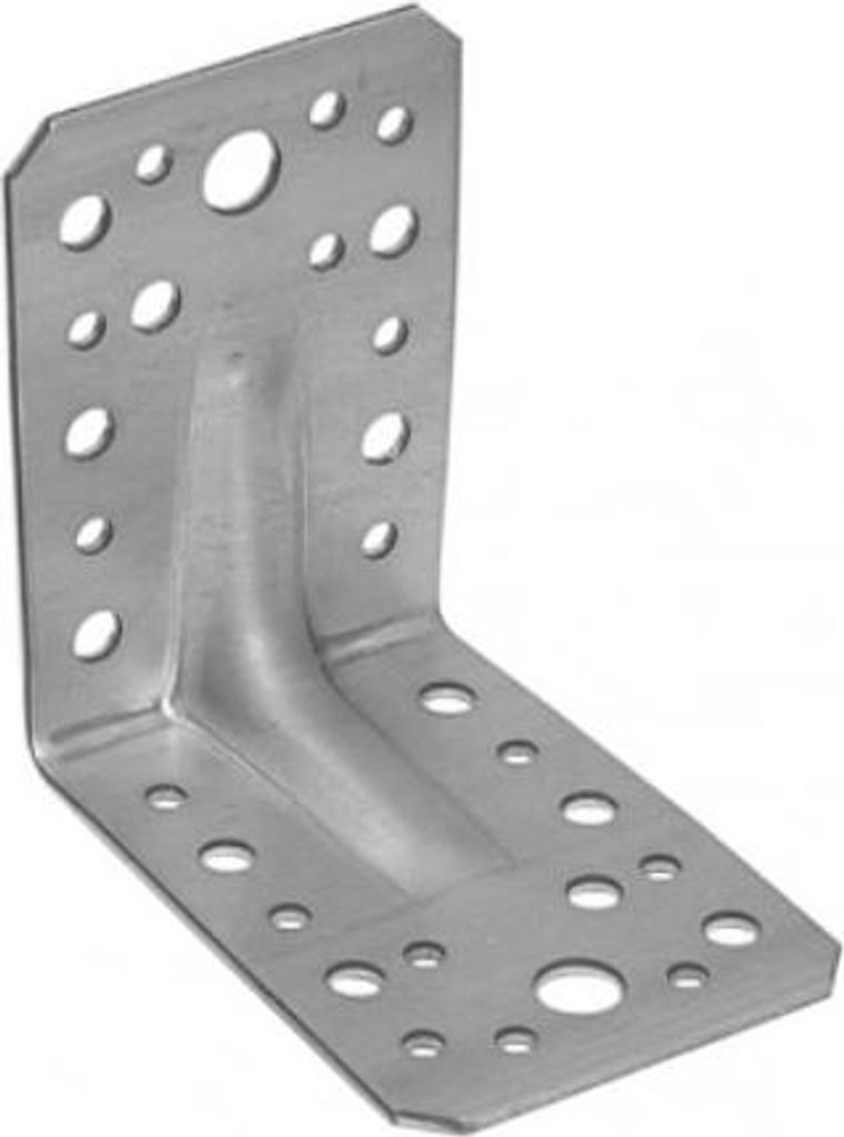 20x Schwerlast-Winkelverbinder mit Sicke 90 x 90 x 65 mm Produktbild 