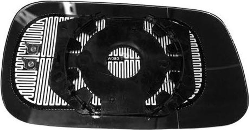 ABAKUS 4018G04 Spiegelglas, Außenspiegel OE 357857521B kompatibel mit Passat 35I