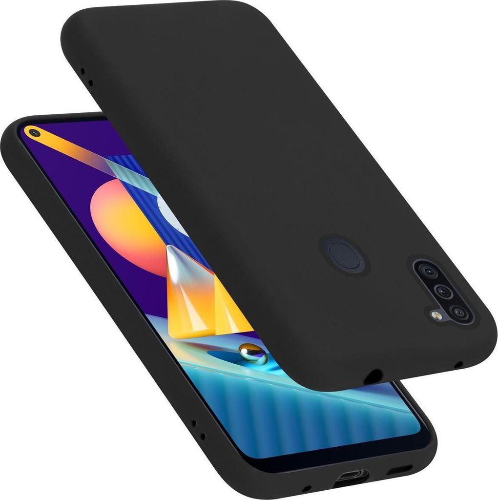 Cadorabo Schutzhülle für Samsung Galaxy A11 / M11 Hülle in Schwarz Handyhülle Case Cover TPU Etui