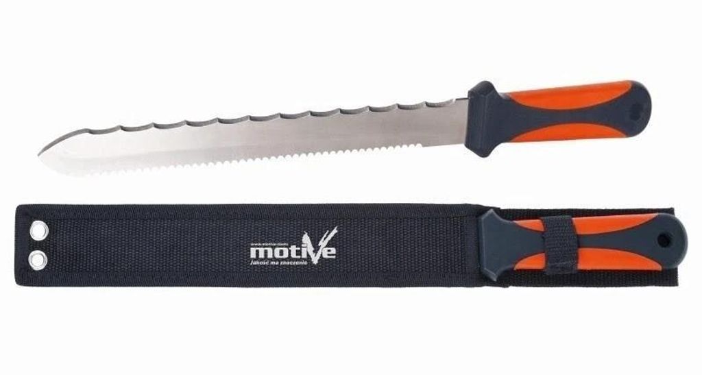 MOTIVE Profi Dämmstoffmesser 280 mm mit Holster Isoliermesser für Mineralwolle und Styropor