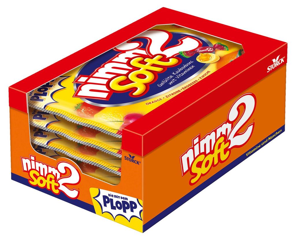 Storck Nimm2 Soft Bonbons à mâcher avec jus de fruits et Image du produit 