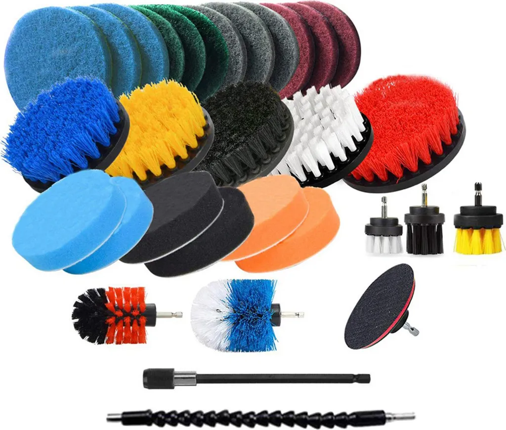 Nettoyez sans effort les joints et calcaires avec ce kit brosse perceuse