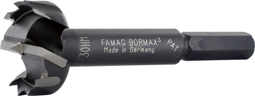 Famag Forstnerbohrer Durchmesser 22mm Länge 90mm mit Zentrierspitze Schaft-Durchmesser 10mm - 1663022