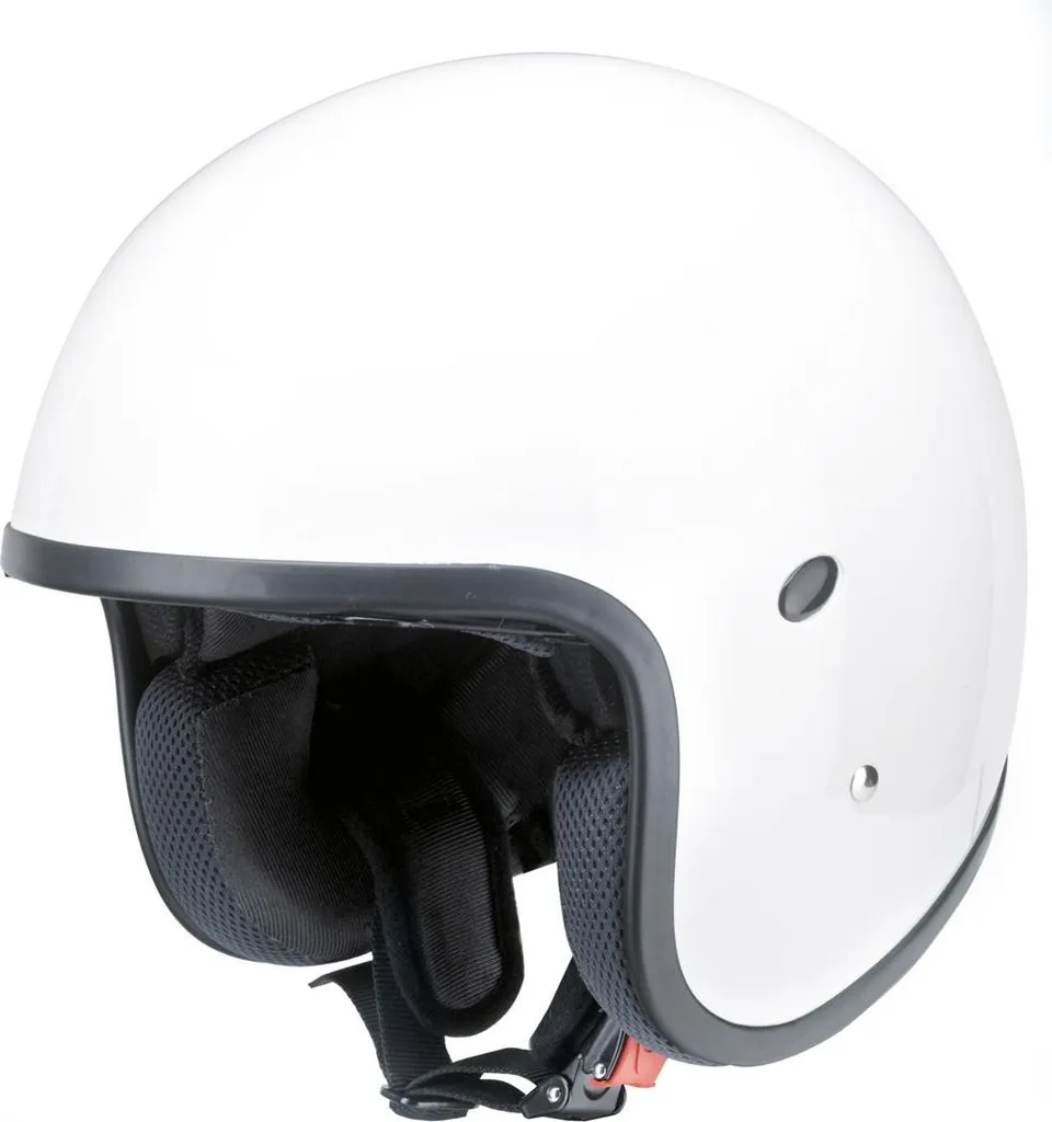 Casque Jet Moto Urbain Redbike RB-771 Blanc XS - Idéal Scooter Ville