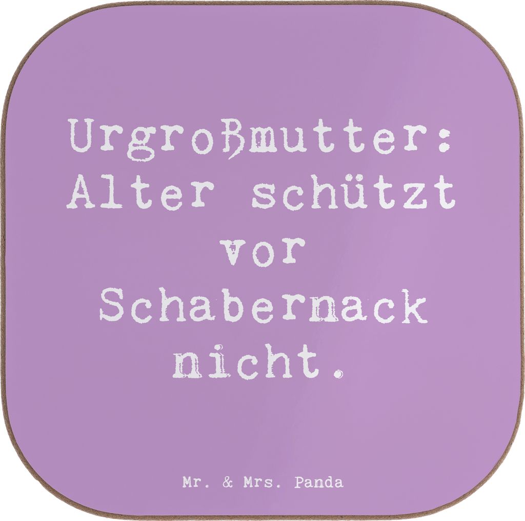 Mr. & Mrs. Panda Tassen Untersetzer Spruch Urgroßmutter Produktbild 