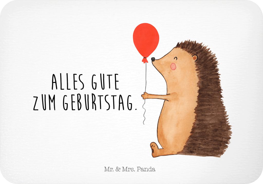 Mr. & Mrs. Panda magnet Igel Luftballon - Weiß - Geschenk, büromagnet, Lustige Sprüche, Notizhalter, Herzlichen Glückwunsch, Kühlschrankmagnet...