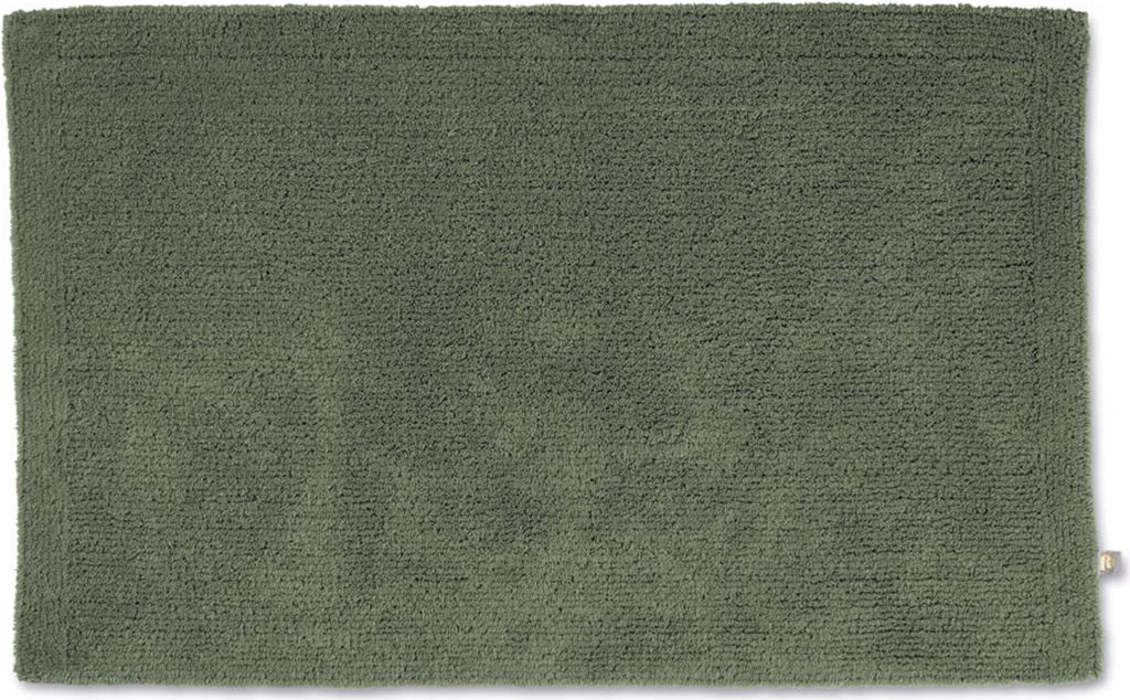 Rhomtuft Badteppich Pur eckig 60 x 100 cm Farbe olive