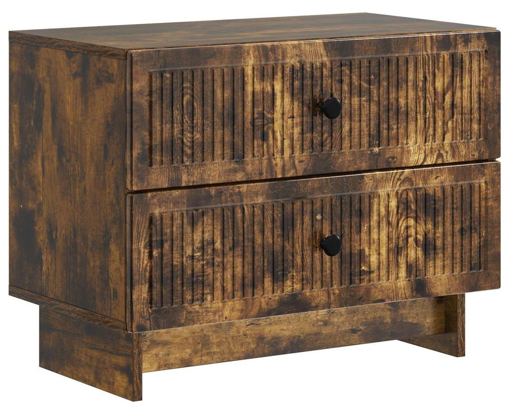 Nachttisch Geräucherte Eiche 62 x 34,5 x 47,5 cm Holzwerkstoff