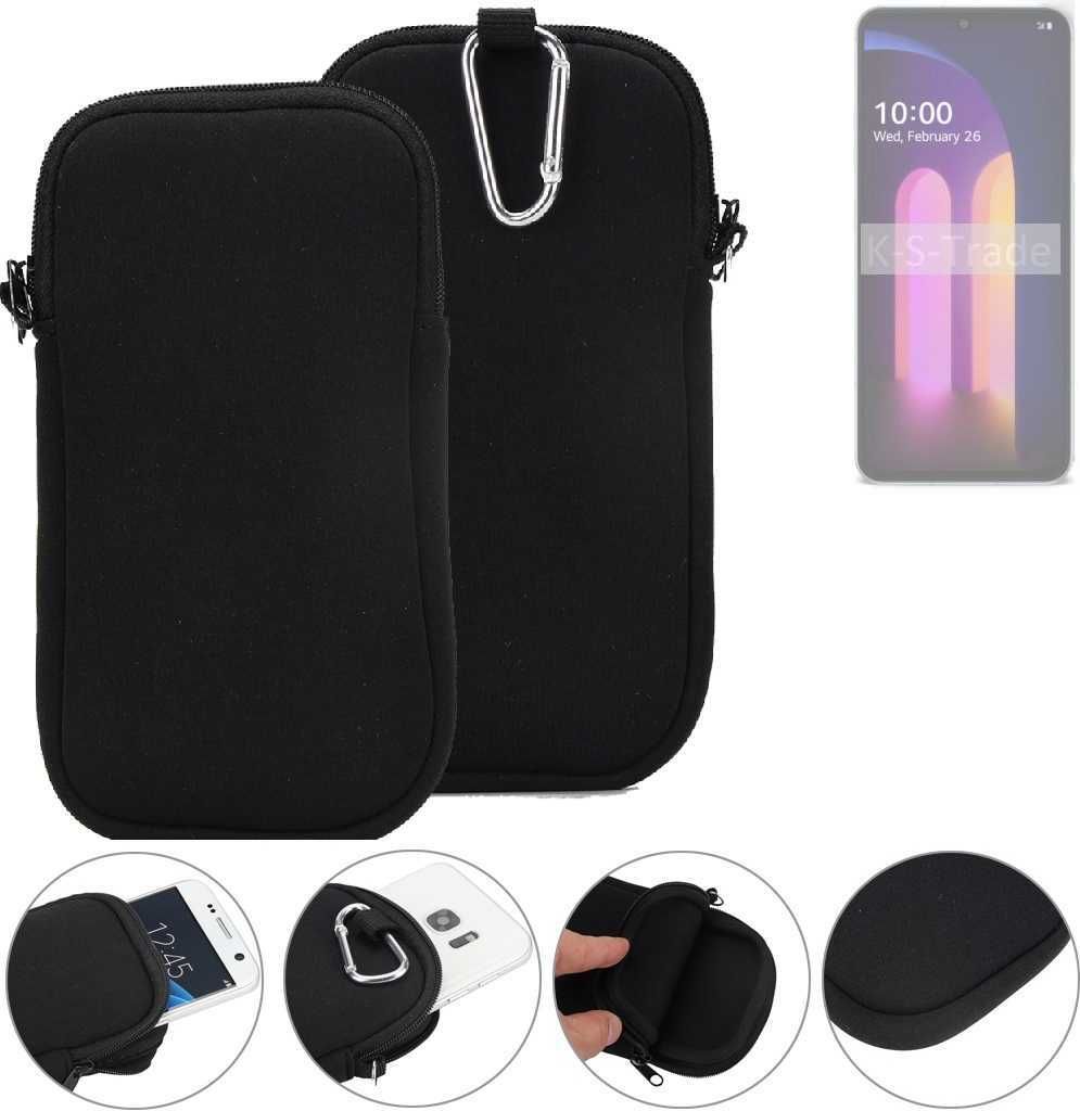 K-S-Trade Neopren-Hülle Handyhülle kompatibel mit LG Electronics V60 ThinQ 5G Schutzhülle Neoprenhülle Sleeve Schutz-Hülle Gürtel Tasche Case