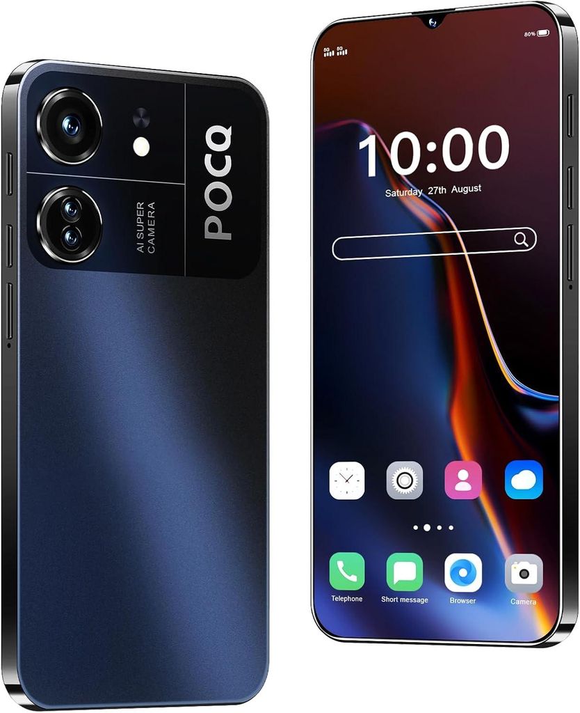 Entsperrtes Handy, 6,3-Zoll-Display, 4G-LTE-Smartphone, Dual-Kamera, 2 GB RAM, 16 GB ROM, 128 GB erweiterbar, Dual-SIM-Karte, geeignet für Einsteiger