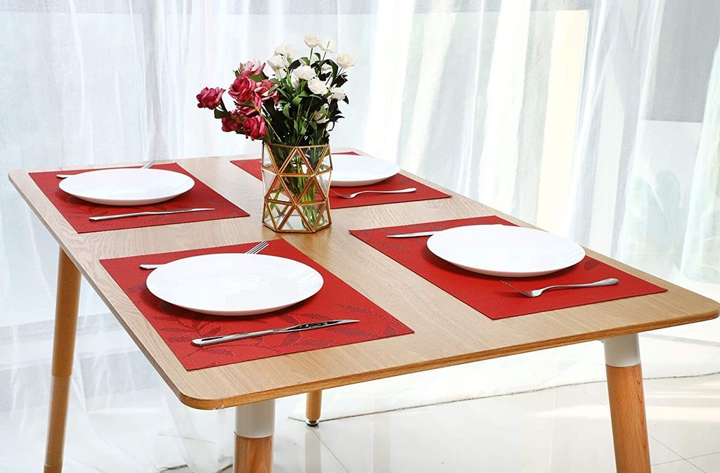 Platzset Abwischbar Tischset Abwaschbar 6er Set PVC Produktbild 3