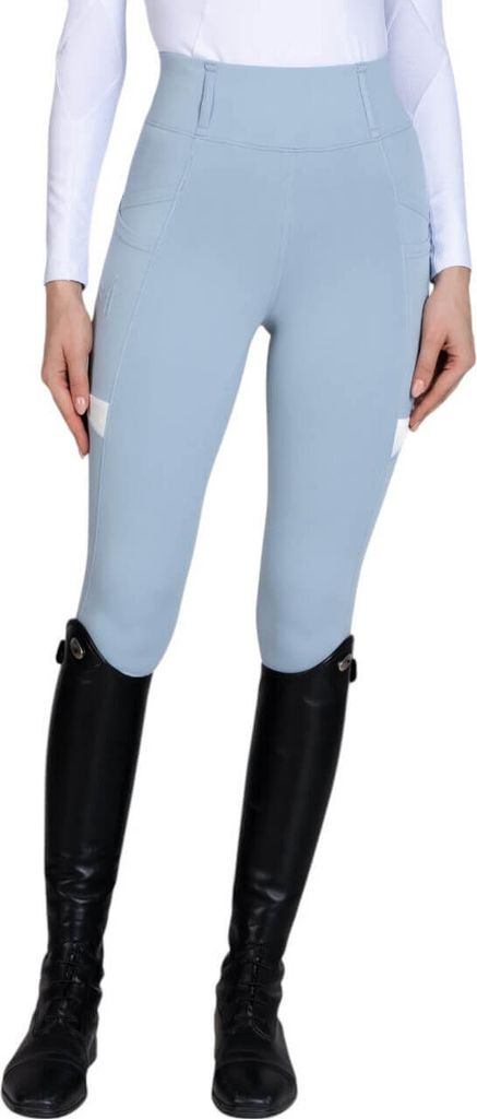 Maximilian Equestrian Reitleggings Damen Full-Grip Tech Damenreitleggings Aqua L