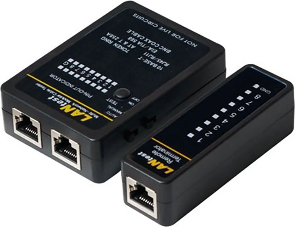LogiLink Professional WZ0015 Tester per cavi LogiLink RJ11, RJ12, RJ45 e BNC