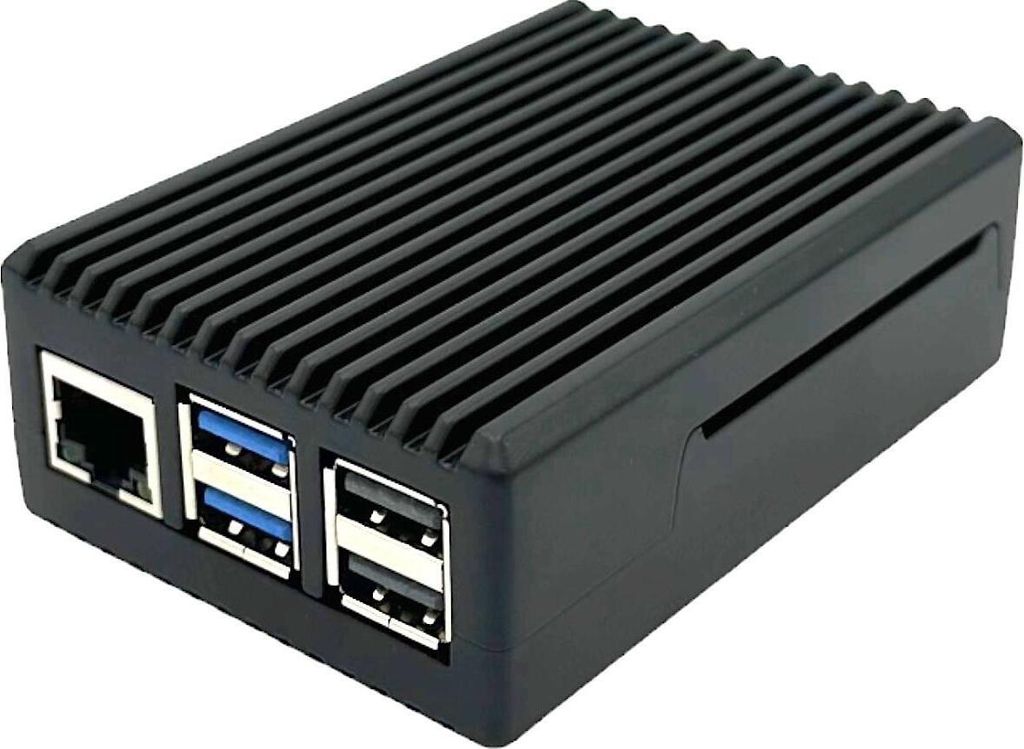 BerryBase Full Armor Gehäuse für Raspberry Pi 5, schwarz Produktbild 