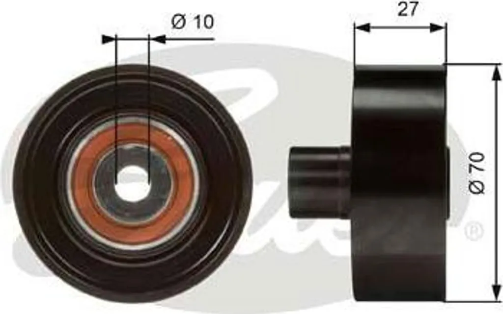 Poulie de guidage de courroie trapézoïdale pour Renault Espace et Laguna