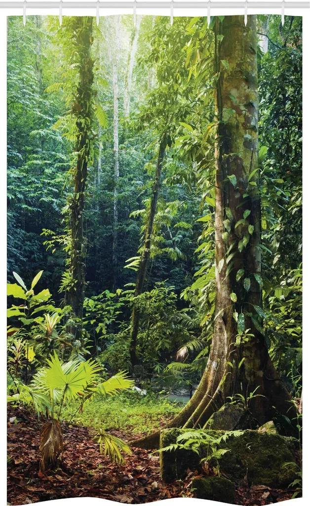 Tenda Doccia Jungle 120x180 ABAKUHAUS - Porta l'Avventura in Bagno