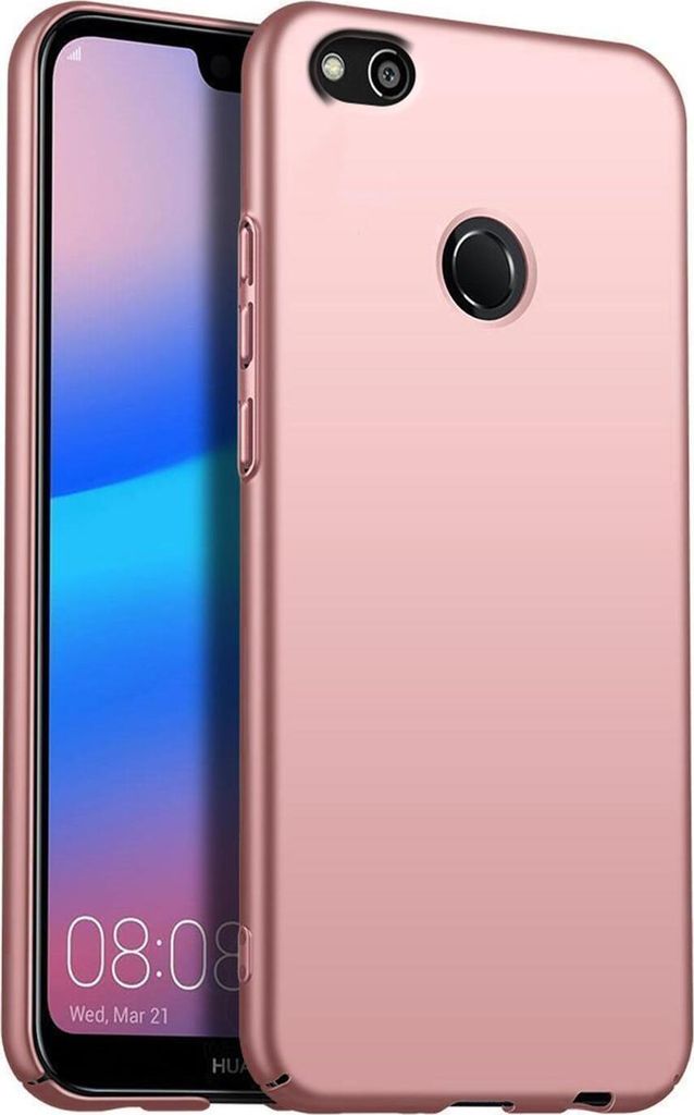 Conie Kunststoff Schutzhülle für Huawei P9 Lite Tasche Hard Case Cover Bumper Hartplastik Hülle in Rosegold