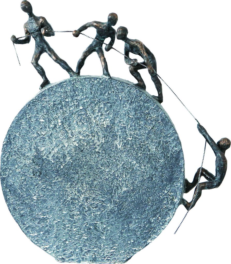 Gilde Skulptur, "Lifting", Seilmotiv, Gruppe, Kunstharz, Immagine del prodotto 