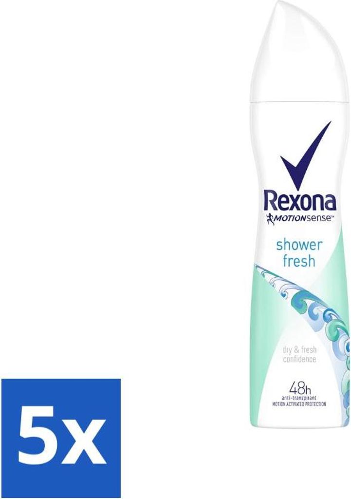 Rexona - Shower Fresh - Deodorant Spray - Antitranspirant - 150 ml - Vorteilspack - 5 Stücke