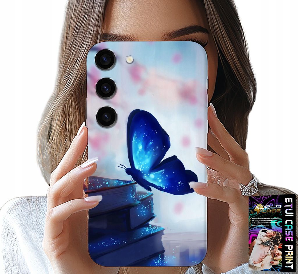 Etui Für Samsung Galaxy S23 - Blauer Schmetterling, Schmetterling, Damen-Designs