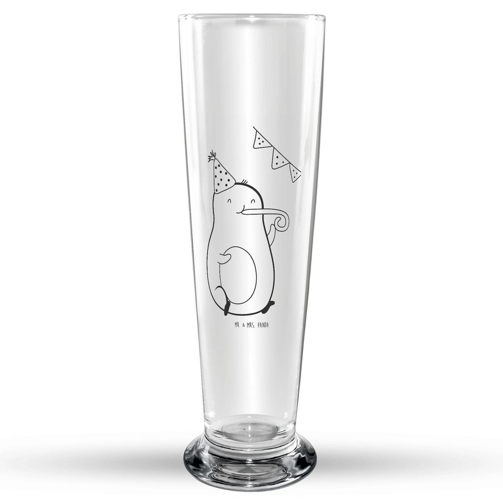 Mr. & Mrs. Panda Bierglas Avocado Geburtstag - Transparent - Geschenk, Bier Glas, Weißbierglas, Feier, Frucht, Weizen, Weizenbier, Mr Mrs Weizengl...