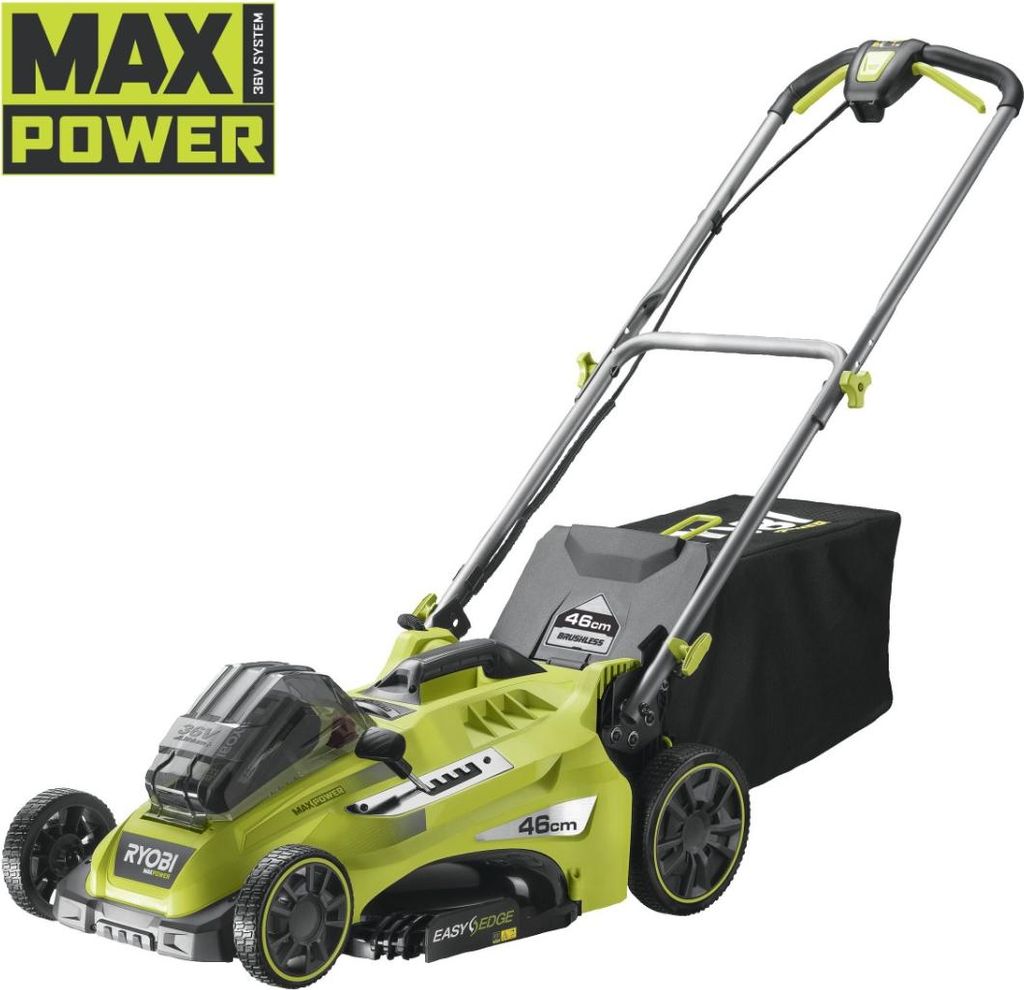 Ryobi 5133005484 Rasenmäher RLM36X46H50PG gebürstet 36V inkl Akku & Ladegerät
