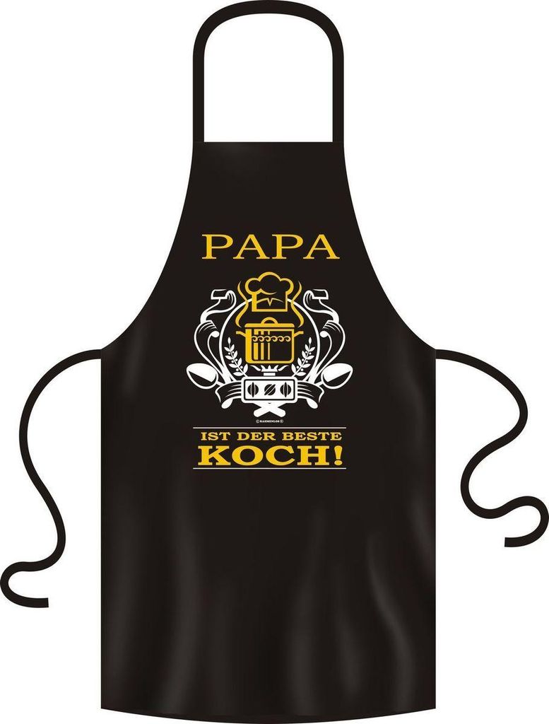 Grillschürze, Kochschürze, Küchenschürze, Papa bester Koch, RAHMENLOS Art. 2957