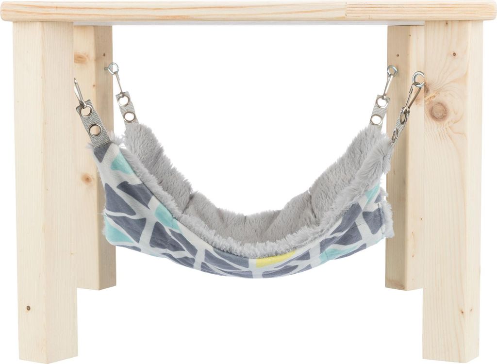 TRIXIE Unterstand mit Hängematte Sunny - bunt/grau - 37 × Produktbild 