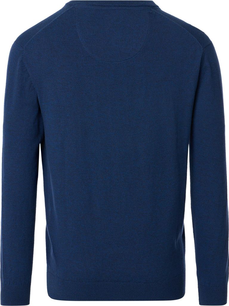 REDMOND Casual Herren Pullover Langarm Rundhals Comfort Blau 3XL