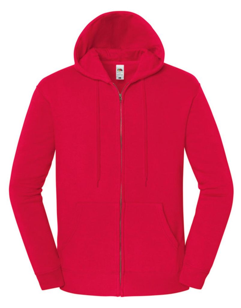 Fruit of the Loom - "Iconic Premium" Sweatjacke für Herren, mit Kapuze PC8293 (XXL) (Rot)