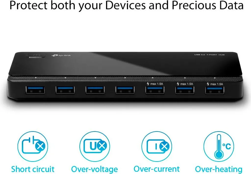 Hub USB Alimenté 7 Ports TP-Link UH700 Multiprise USB Rapide - 11